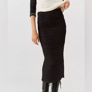urban outfitters bubbly knit midi skirt